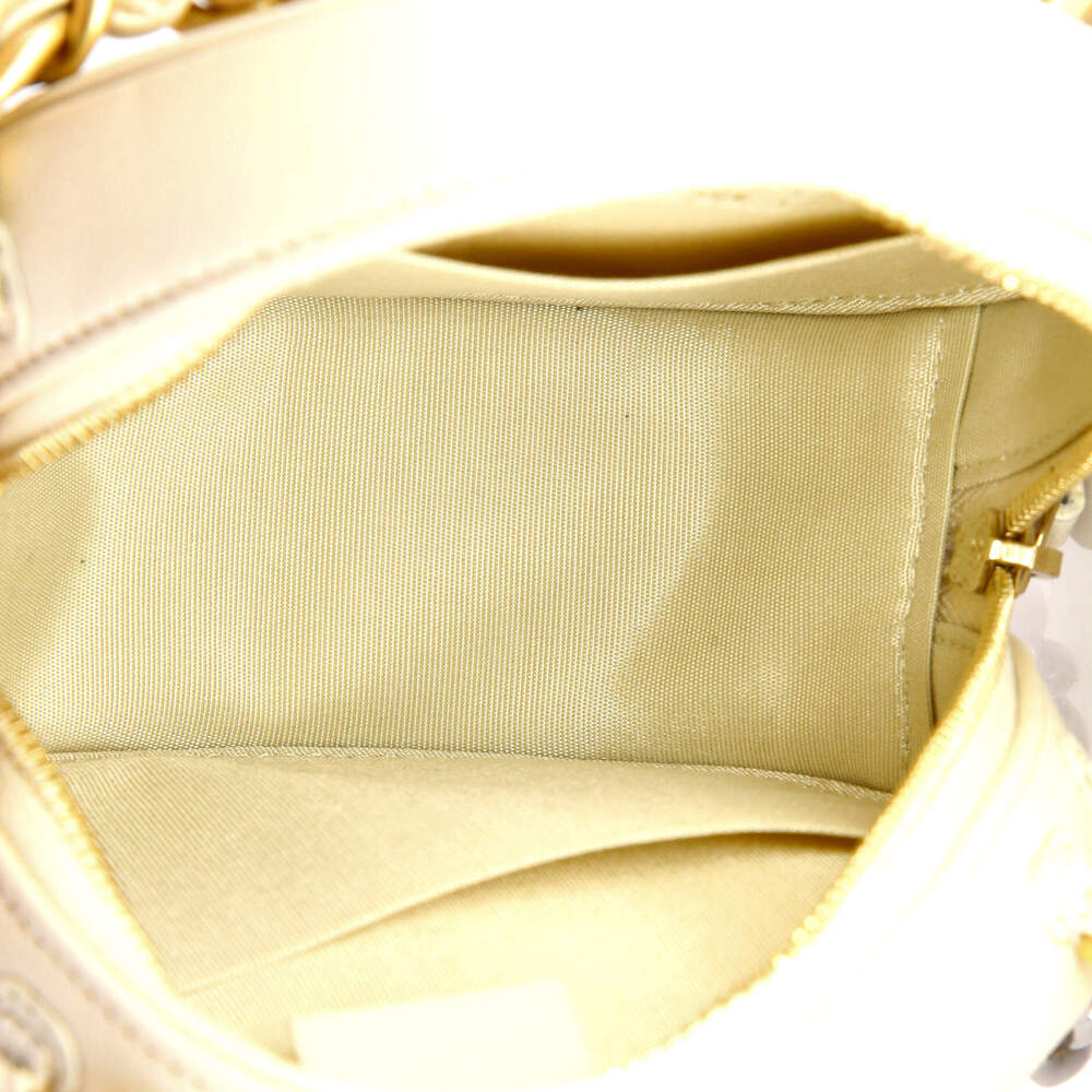 Chanel 19 Round Clutch With Chain #236403C23B - Picture 5 of 7